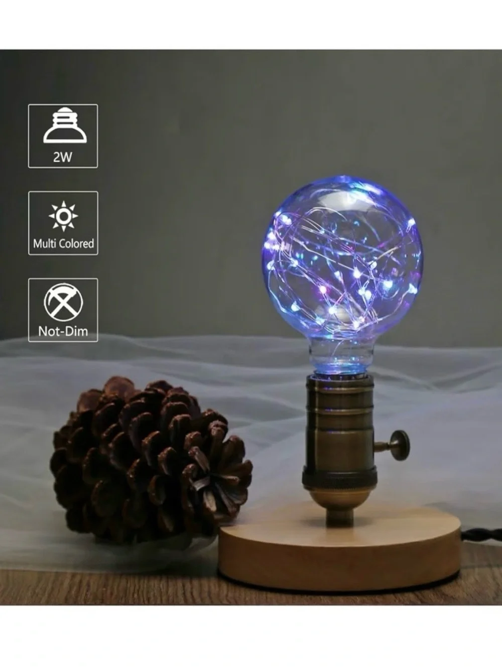 LED Edison Globe Color Changing Light Bulbs  (4 Pack)